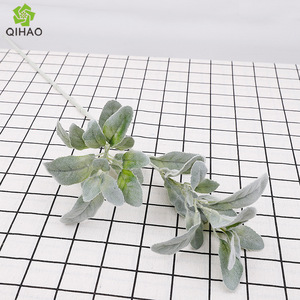 Plante artificielle feuille d'oreille de mouton, feuilles ultra-réalistes, décoration intérieure, ornement pour la maison, accessoires de mariage, emballage individuel - Product Image 2