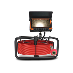 Câmera de Inspeção de Drenagem Profissional com Tela HD de 7 polegadas e 12 LEDs para Inspeção de Tubos e Cilindros - Product Image 2