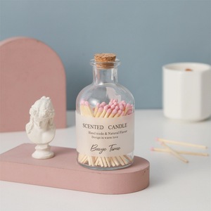 Wholesale Custom Luxury Coloured Matchsticks With logo Safety <strong>Matches</strong> in a Jar Bulk Glass Bottle <strong>Matches</strong> <strong>Long</strong> Wood <strong>Matches</strong> - Product Image 5