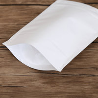 Sachet refermable biodégradable en papier kraft avec fenêtre transparente pour le stockage de fruits secs et de collations