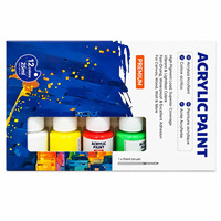Ensemble de peinture acrylique 12 ml - Peinture pour gribouillage et peinture à la main pour enfants - Fournitures artistiques - Ensemble de tubes souples DIY