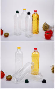 Bán buôn <span class=keywords><strong>1</strong></span> lít vuông rỗng nước sốt nhựa nấu ăn chai dầu với làm xáo trộn Nắp rõ ràng cho ăn được dầu ô liu bao bì - Product Image 6