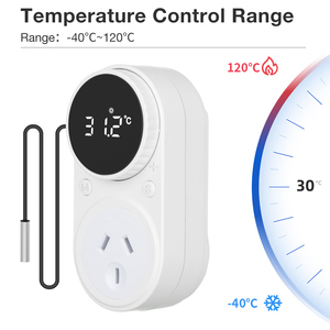 <span class=keywords><strong>Thermostat</strong></span> <span class=keywords><strong>programmable</strong></span> intelligent à affichage numérique <span class=keywords><strong>avec</strong></span> protection contre les fuites, <span class=keywords><strong>prise</strong></span> CA pour coussin chauffant - Product Image 3
