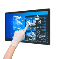 Monitor Táctil Industrial Resistente de Metal Completo de 15.6 Pulgadas HD con Pantalla Táctil Capacitiva Android/Win, Nuevo para Uso Comercial, 1 Año de Garantía