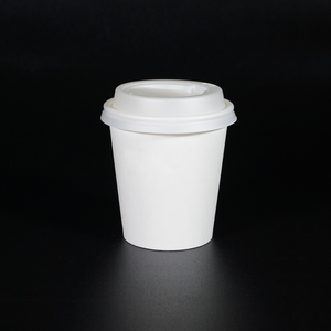 8oz tường đơn Cốc giấy nhỏ cốc cà phê có nắp đậy-in logo tùy chỉnh sinh thái thân thiện với số lượng lớn bán buôn cho cà phê Takeaway - Product Image 1
