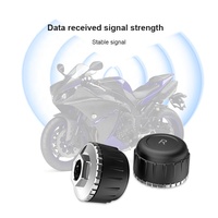 Détection en temps réel moto TPMS vente chaude 2 capteurs externes système de surveillance de la pression des pneus pour deux roues