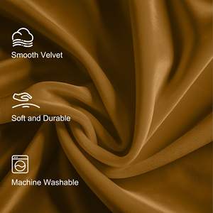 Bindi tenda all'ingrosso per finestra termica isolato <span class=keywords><strong>oro</strong></span> <span class=keywords><strong>marrone</strong></span> velluto <span class=keywords><strong>tende</strong></span> oscuranti di lusso - Product Image 2