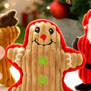 Giocattolo da Masticare per Cani a Forma di Cartone Animato Natalizio, Resistente ai Morsi, per la Pulizia dei Denti, Renna, Orso, Babbo Natale, Regalo per le Festività - Product Image 6