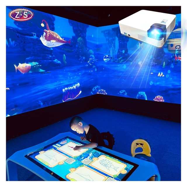 Interactive Drawing Solution Children Indoor Immersive AR Painting Projection Game Hardware Software for Digital Playground