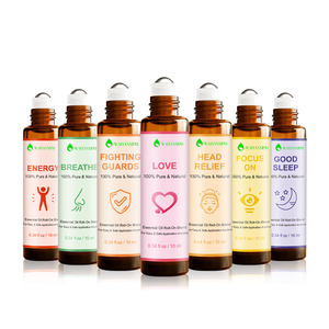 12 Variedades de Aceites Esenciales Naturales en Roll-on para el Equilibrio Diario del Estado de Ánimo y el Cuidado Corporal, 10 ml Cada Uno - Product Image 2