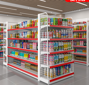Étagères multicouches pour magasins Étagères métalliques modernes pour supermarchés Étagères pour magasins de détail Étagères pour épiceries - Product Image 5