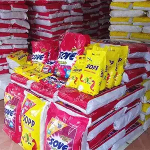 Paket OEM deterjen bubuk cuci kualitas tinggi Harga kompetitif deterjen cuci jumlah besar grosir di Afrika