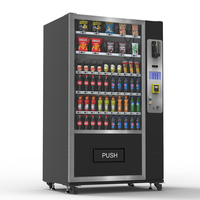 Distributeur automatique de snacks IP43 avec auvent, capacité 300-800 pièces, surveillance à distance, conforme ADA, refroidissement éco-responsable pour les places publiques en Allemagne