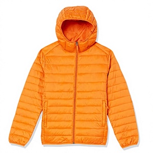 Chaqueta acolchada para hombre al por mayor, estilo casual oversize con logo, cuello alto de lona personalizado, moda urbana teñida lisa. - Product Image 2