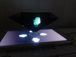Più economico Smartphone 3D proiettore Olografico piramide Pellicola Trasparente Del Proiettore - Product Image 3