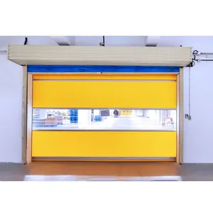 Intelligent PVC soft rubber automatic industrial high-speed rolling door PVC door