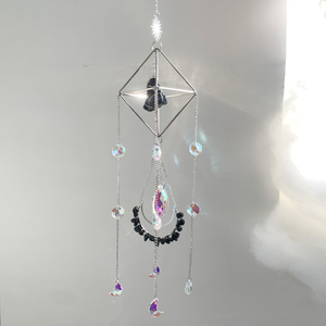 Attrape-soleil en cristal naturel de haute qualité en gros, attrape-soleil en cristal argenté à suspendre pour la guérison - Product Image 4