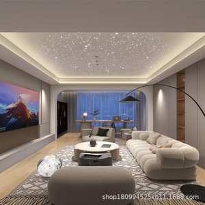 Tấm trần thạch cao LED bầu trời sao trang trí nhà cửa, phòng khách, phòng nghe nhìn, quán bar, câu lạc bộ, với hệ thống sao sợi quang đầy đủ - Product Image 1