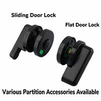 Serrure indicatrice en nylon TEBAK pour toilettes, WC, toilettes publiques, cloisons de toilettes, salle de bain, loquet d'intimité