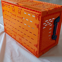 Vente en gros d'usine caisses à légumes pliables en plastique boîtes de rangement empilables paniers de rangement pliés pour fruits personnalisés