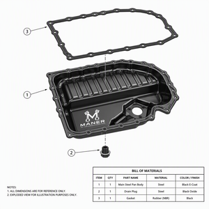 Bac à huile moteur MANER OE 06J103600AL 06J103600AK compatible avec Audi A3 Q3 VW Golf GTI Magotan CC Tiguan Skoda Yeti - Product Image 5