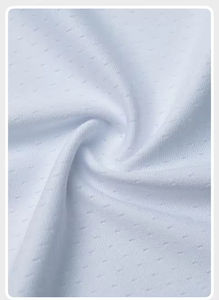 Tissu maille tricotée en trame respirant et anti-humidité, uni, 90 % polyester 10 % élasthanne, 200 g, pour uniformes scolaires et sportifs - Vente en gros - Product Image 4
