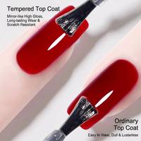 Kit de vernis gel professionnel YF Brand : Top Coat sans résidu, Base Coat renforcée super brillante, Gel de construction et de transfert