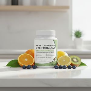 OEM 14 in 1 天然ハーブ配合 大人用視力健康ケア ビタミンミネラルサプリメントカプセル ゼアキサンチン ルテイン - Product Image 2