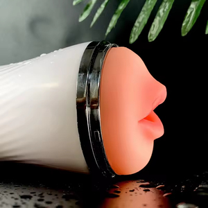 New 2-in-1 Male <b>Masturbation</b> Airplane Cup Double Vibration Realistic Stimulating Touch ABS+TPR Adult Sex Products - Product Image 4