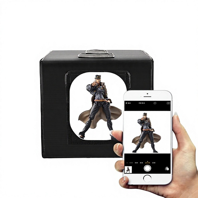 Good 60CM Black 60W Jewellery Mini Soft Box Photography Overhead Photo Studio Light Box 60 CM for Tiktok