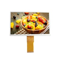 Layar LCD TFT 7 Inci 1024x600 Terlaris, Lampu Latar LED, Ketebalan 3.5mm, Antarmuka Video RGB 50pin, Panel Sentuh Opsional untuk