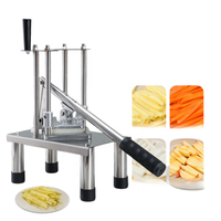 Draagbare commerciële aardappel-frites snijmachine, verticale frietsnijder, multifunctionele handmatige groente- en fruitsnijder