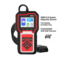 Escáner de Diagnóstico Automotriz OBD2 Personalizado M601D, Sistema Completo, 36 Marcas, Multiescaneo, Datos en Tiempo Real, Gráficos, Impresión en la Nube