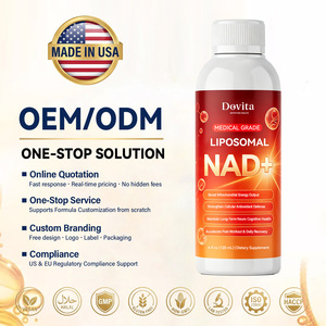 OEM แบรนด์ส่วนตัว น้ำยา NAD+ บริสุทธิ์ชนิดรับประทาน สูตรออกฤทธิ์เร็ว ส่วนผสมพรีเมียม ได้รับการรับรองมาตรฐาน GMP ผ่านการทดสอบความปลอดภัยโดยบุคคลที่สาม สำหรับธุรกิจ B2B - Product Image 1