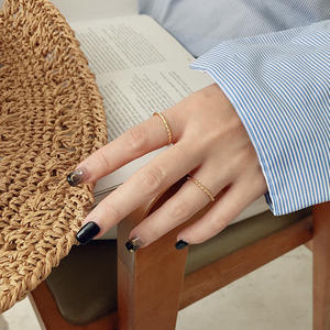 925スライバーリングオリジナル結婚指輪18kホワイトゴールドエンゲージメントプロミスリングスターリングシルバージュエリー - Product Image 4