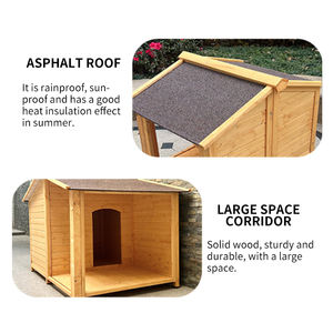กรงสุนัขสัตว์เลี้ยงขนาดใหญ่ทำจากไม้ด้านนอกขนาดใหญ่ทำจากไม้ขนาดใหญ่สำหรับสุนัขในบ้านสุนัข - Product Image 3