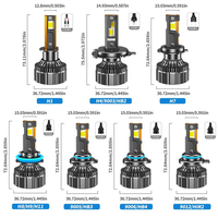 Phares LED de voiture haute puissance 200W, nouveau modèle K26, remplacement direct pour la restauration des feux LED