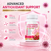 Comprimés de L-Glutathion et Alpha Arbutine OEM ODM pour la Santé et la Beauté de la Peau, Complément Nutritionnel, Marque Privée, Vente en Gros