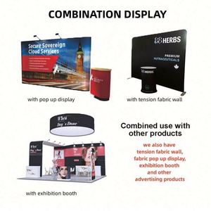 Comptoir de promotion publicitaire pliable en aluminium, modulaire et portable - Product Image 5