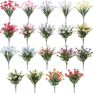 Fleurs artificielles en plastique et en soie, accessoires floraux pour l'aménagement de la maison, décoration de scène de mariage, vente en gros - Product Image 3