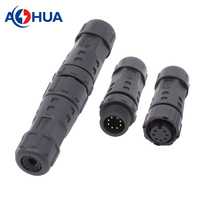 Connecteur M12 mâle-femelle étanche IP68 pour batterie et signal, 5A 2A 8 broches