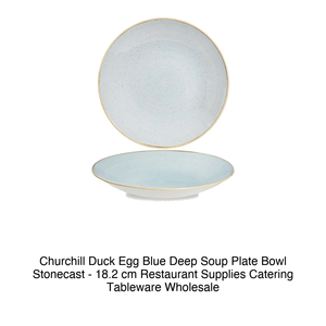 Duck <b>Egg</b> Blue Deep Coupe Bowl 18.2 cm Churchill Stonecast -12-Sdesevb71 - Product Image 2