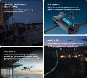 Djh MINI 5 Pro โดรนแบบดั้งเดิมบินคอมโบ (RC 2) พร้อมกล้อง CMOS ขนาด1นิ้วตรวจจับสิ่งกีดขวางรอบทิศทาง - Product Image 6