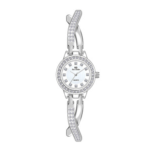 Nouvelle montre pour femmes 2024 Montre de luxe avec faux diamants Bracelet de mode - Product Image 5