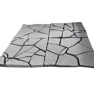 אבן ריצוף רשת באיכות טובה רצפת מרוצף גרניט אפור כהה