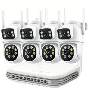 Sistema <span class=keywords><strong>de</strong></span> Alarma <span class=keywords><strong>de</strong></span> <span class=keywords><strong>Seguridad</strong></span> para el Hogar con Pantalla Táctil, Videovigilancia para Pequeñas Empresas, <span class=keywords><strong>Kit</strong></span> <span class=keywords><strong>de</strong></span> CCTV, Cámara con Cable, 20 4K PTZ, Transmisión en Vivo, 2 Piezas 3 - Product Image 1