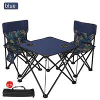 Ensemble table pliante et chaise de pêche en fer pour l'extérieur avec dossier en tissu Oxford Rangement portable léger pour le camping Croquis