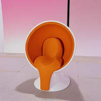 Chaise de loisirs individuelle Y076 en forme de tasse à café, imperméable et facile à nettoyer, pour villa, jardin, centre commercial, café, magasin, intérieur
