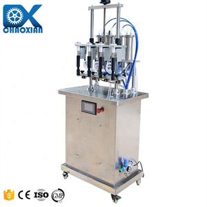 Máquina Llenadora de Líquido Desinfectante con Alcohol al 75% para Limpiador de Inodoros Semiautomático de 4 Cabezales Alibaba - Product Image 3