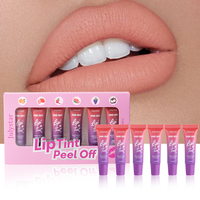 Teinte à lèvres minérale peel-off, rouge à lèvres liquide fini mat, waterproof